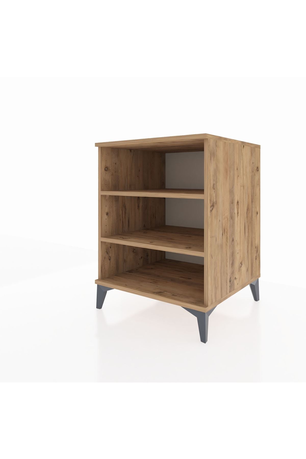 Kronos Komodin 2 Raflı 60x59x80 Çam-Çam