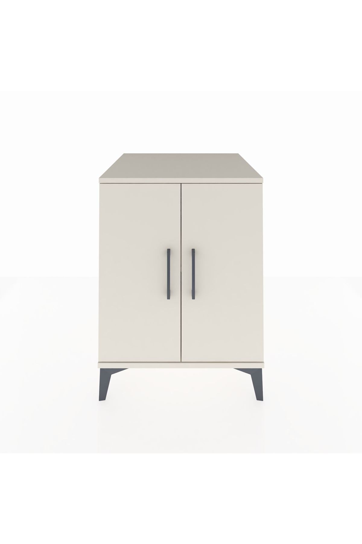 Kronos Komodin Tek Raflı 2 Kapaklı 60x59x80 Aytaşı-Aytaşı