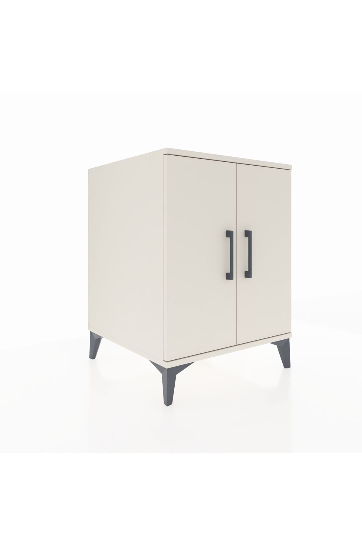 Kronos Komodin Tek Raflı 2 Kapaklı 60x59x80 Aytaşı-Aytaşı