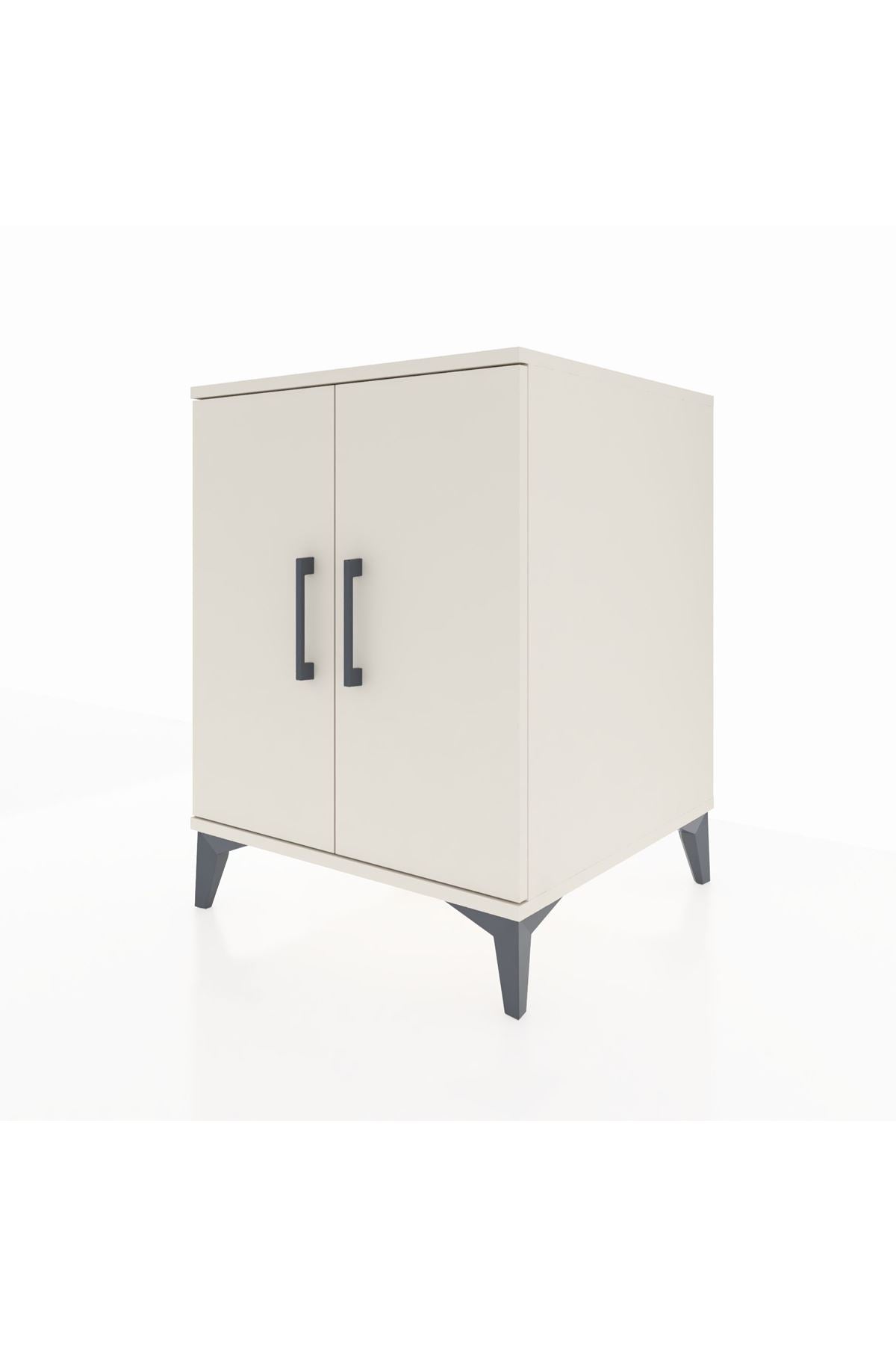 Kronos Komodin Tek Raflı 2 Kapaklı 60x59x80 Aytaşı-Aytaşı