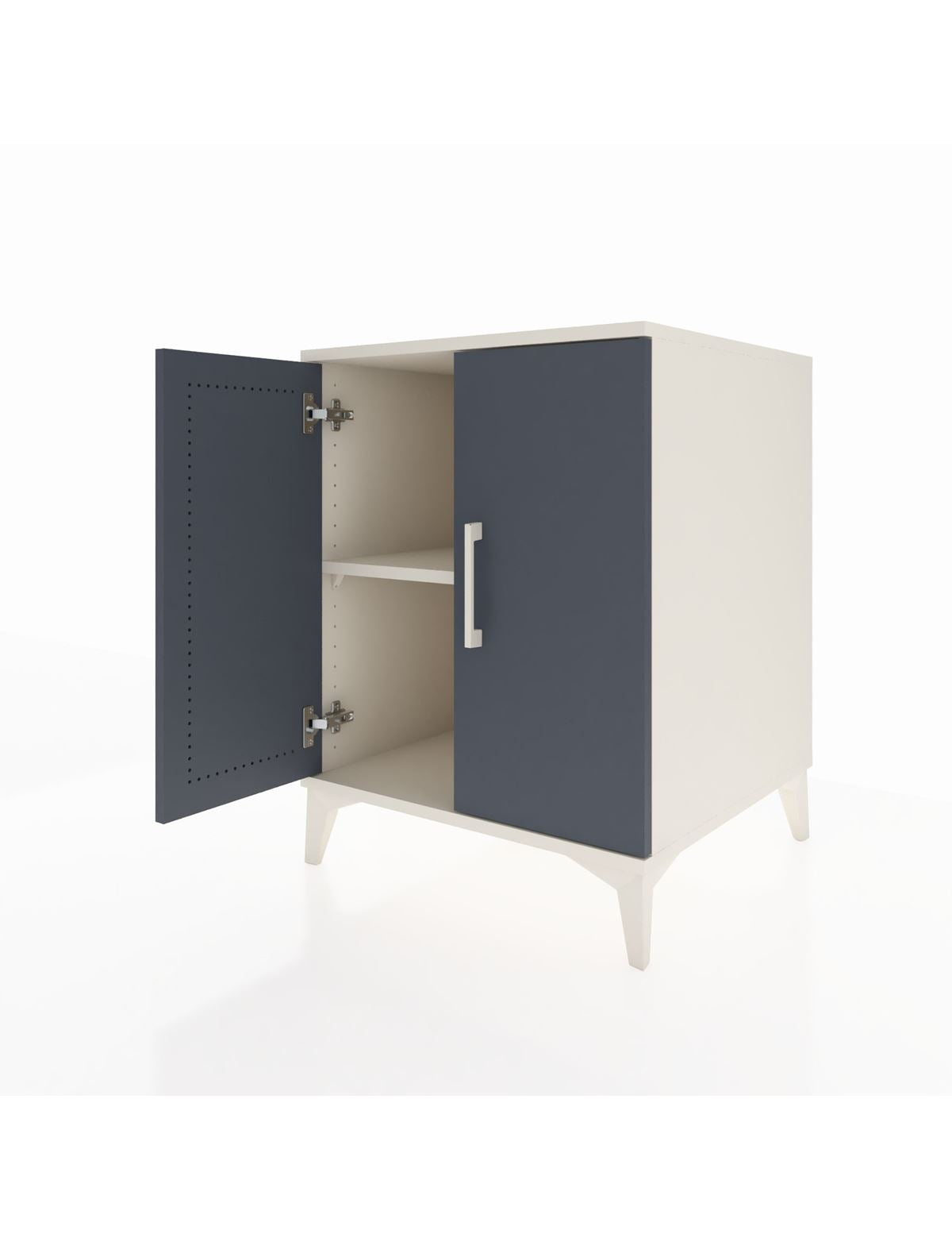 Kronos Komodin Tek Raflı 2 Kapaklı 60x59x80 - S79M023V2C