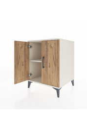 Kronos Komodin Tek Raflı 2 Kapaklı 60x59x80 Aytaşı-Çam