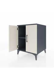 Kronos Komodin Tek Raflı 2 Kapaklı 60x59x80 Antrasit-Aytaşı