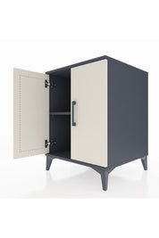 Kronos Komodin Tek Raflı 2 Kapaklı 60x59x80 Antrasit-Aytaşı