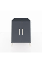 Kronos Komodin Tek Raflı 2 Kapaklı 60x59x80 Antrasit-Antrasit