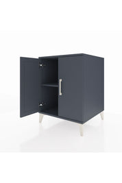 Kronos Komodin Tek Raflı 2 Kapaklı 60x59x80 Antrasit-Antrasit