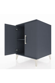 Kronos Komodin Tek Raflı 2 Kapaklı 60x59x80 Antrasit-Antrasit