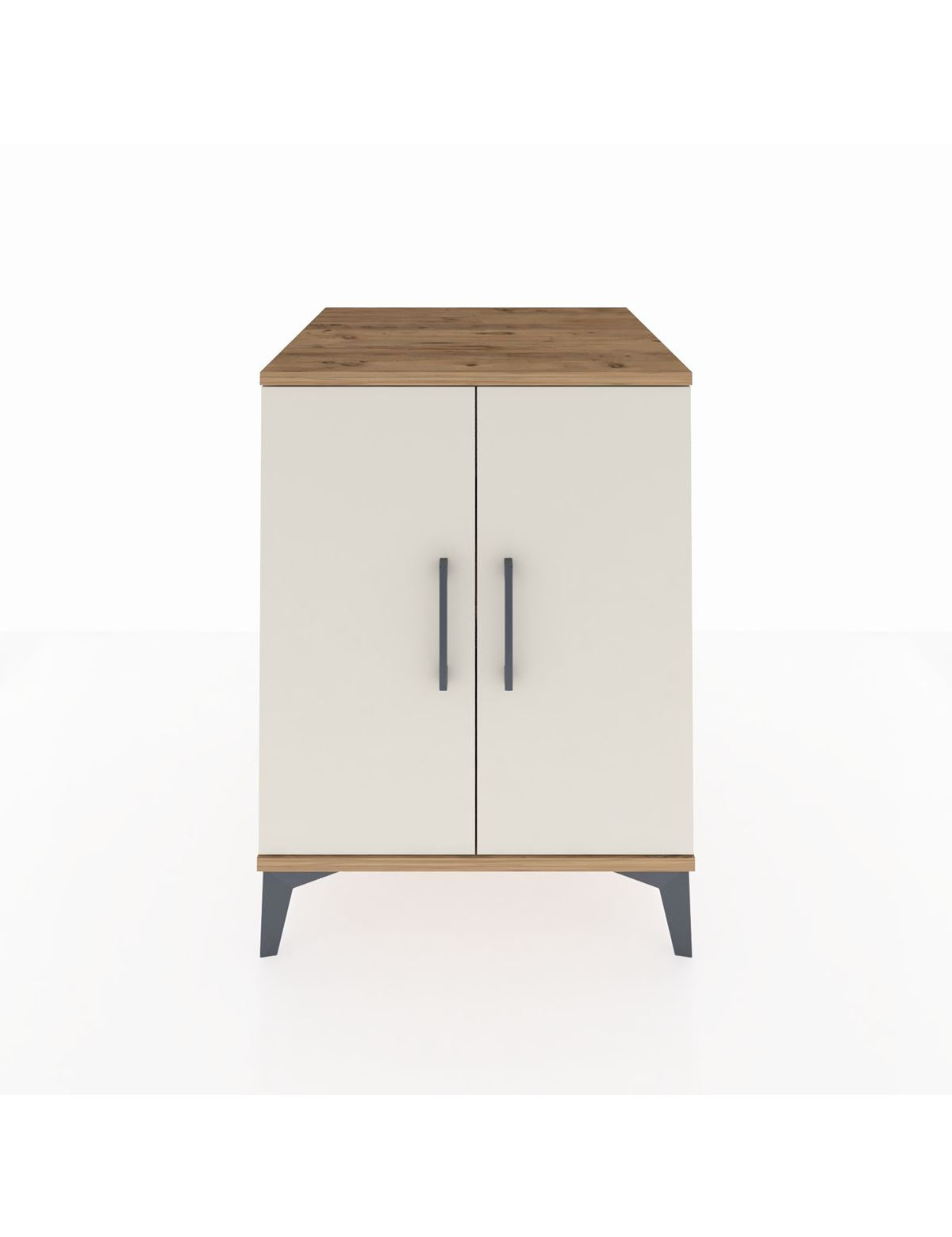 Kronos Komodin Tek Raflı 2 Kapaklı 60x59x80 Çam-Aytaşı