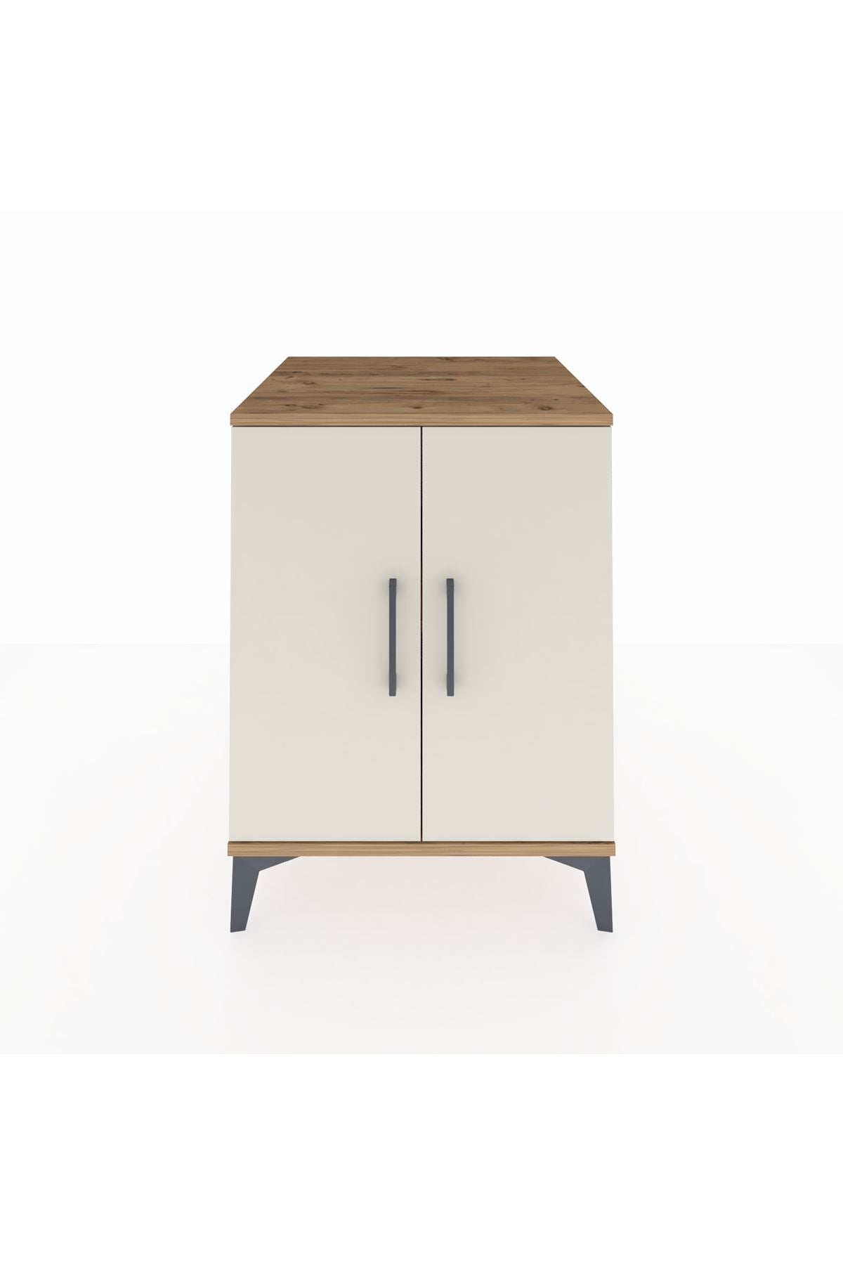 Kronos Komodin Tek Raflı 2 Kapaklı 60x59x80 Çam-Aytaşı