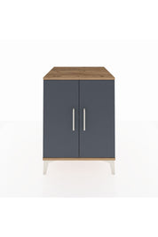 Kronos Komodin Tek Raflı 2 Kapaklı 60x59x80 Çam-Antrasit