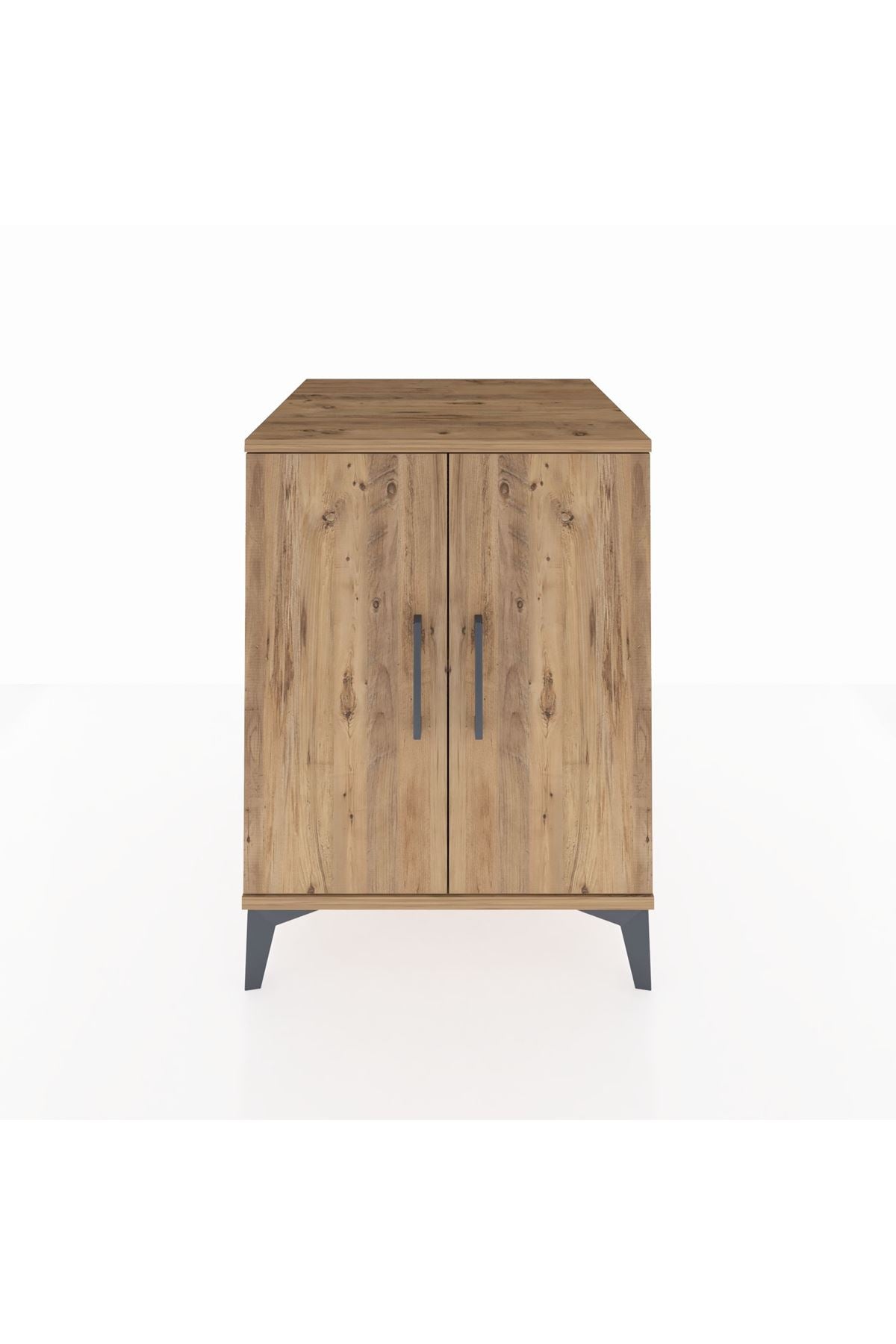 Kronos Komodin Tek Raflı 2 Kapaklı 60x59x80 Çam-Çam