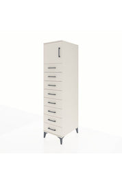 Kronos Dolap Tek Raflı 8 Çekmeceli Tek Kapaklı 44x59x182 - S88M001V1C