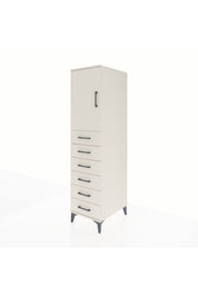 Kronos Dolap Tek Raflı 6 Çekmeceli Tek Kapaklı 44x59x182 - S88M003V1C