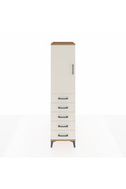 Kronos Dolap 2 Raflı 5 Çekmeceli Tek Kapaklı 44x59x182 Çam-Aytaşı