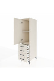 Kronos Dolap 2 Raflı 4 Çekmeceli Tek Kapaklı 44x59x182 Aytaşı-Aytaşı