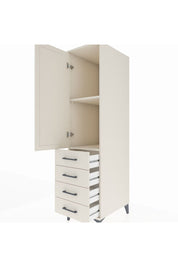 Kronos Dolap 2 Raflı 4 Çekmeceli Tek Kapaklı 44x59x182 Aytaşı-Aytaşı