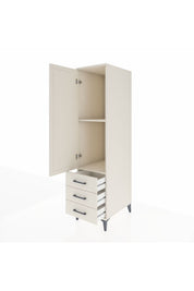 Kronos Dolap 2 Raflı 3 Çekmeceli Tek Kapaklı 44x59x182 Aytaşı-Aytaşı