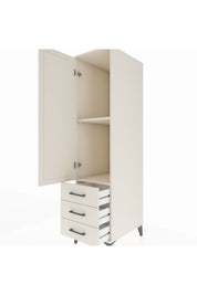 Kronos Dolap 2 Raflı 3 Çekmeceli Tek Kapaklı 44x59x182 Aytaşı-Aytaşı
