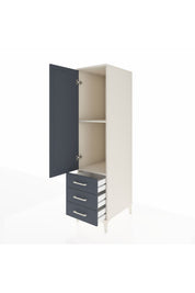 Kronos Dolap 2 Raflı 3 Çekmeceli Tek Kapaklı 44x59x182 - S88M006V2C