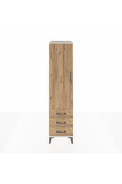 Kronos Dolap 2 Raflı 3 Çekmeceli Tek Kapaklı 44x59x182 Aytaşı-Çam