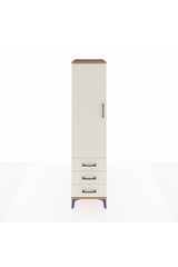 Kronos Dolap 2 Raflı 3 Çekmeceli Tek Kapaklı 44x59x182