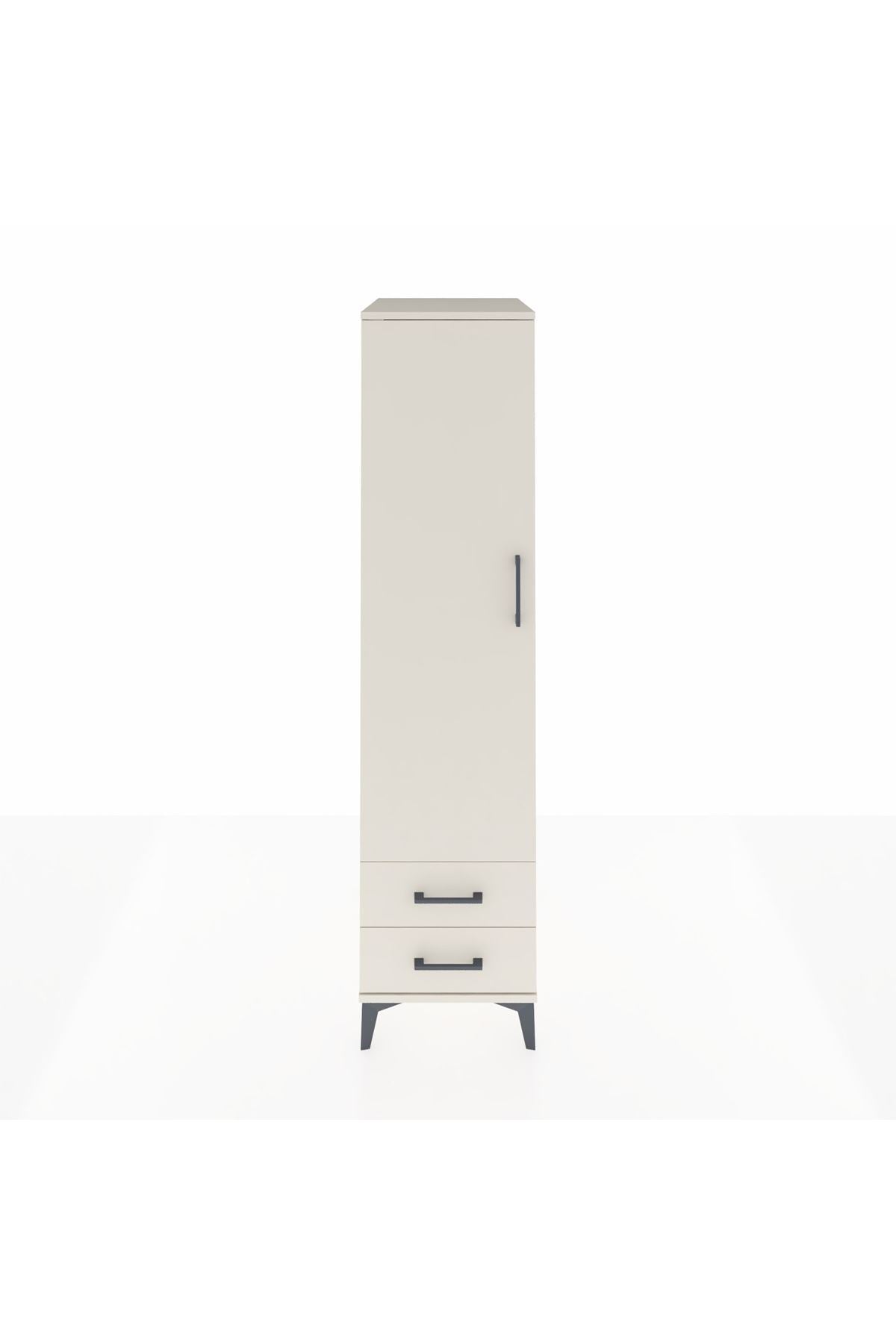 Kronos Dolap 4 Raflı 2 Çekmeceli Tek Kapaklı 44x59x182 - S88M007V1C