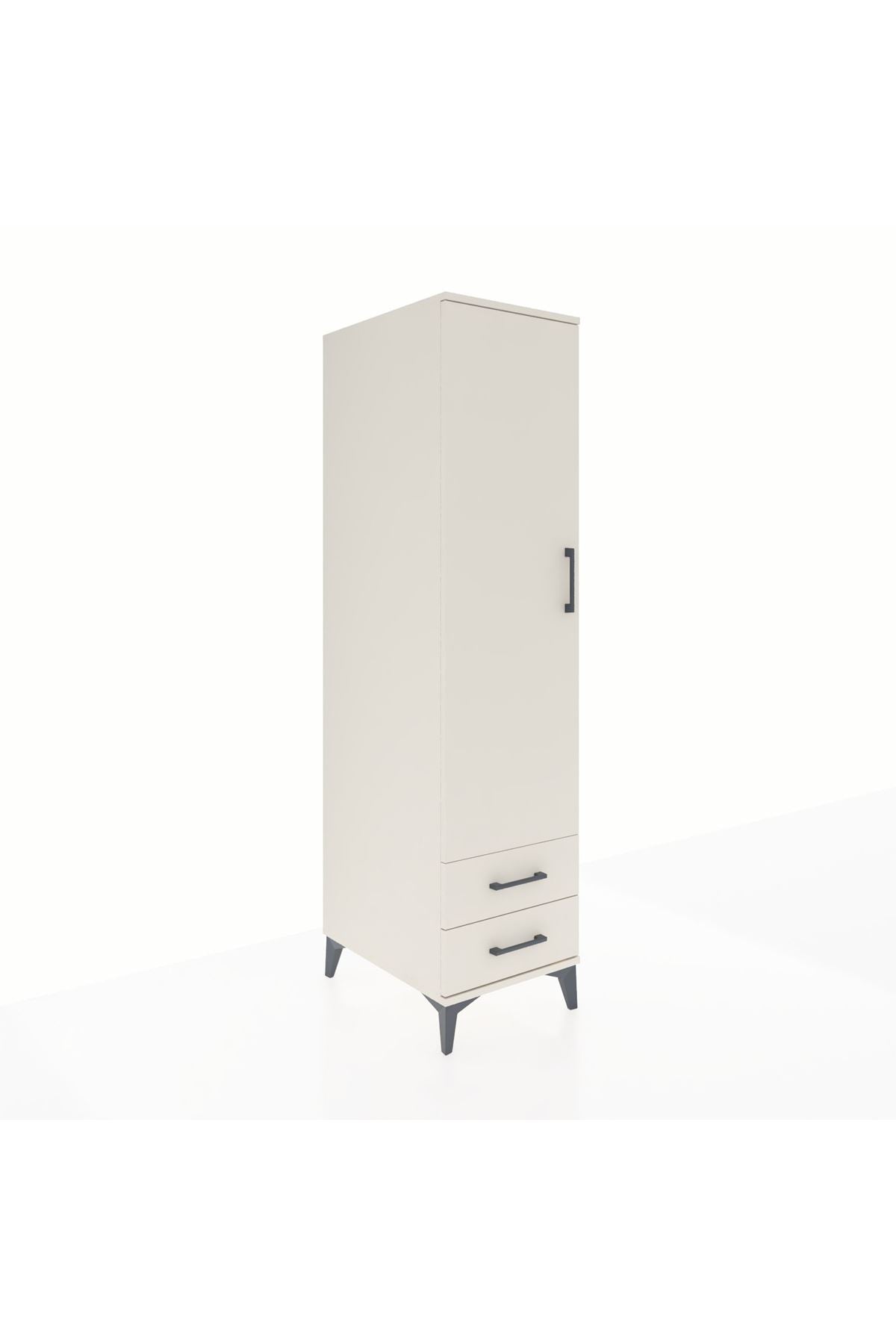Kronos Dolap 4 Raflı 2 Çekmeceli Tek Kapaklı 44x59x182 - S88M007V1C