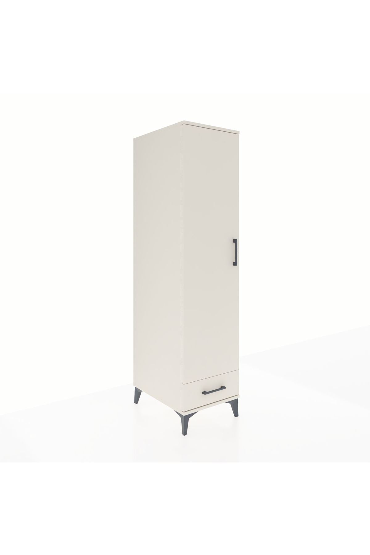 Kronos Dolap 4 Raflı Tek Çekmeceli Tek Kapaklı 44x59x182 - S88M008V1C