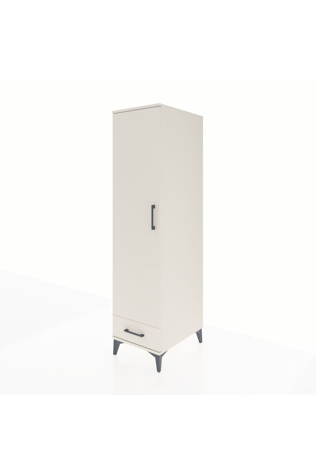 Kronos Dolap 4 Raflı Tek Çekmeceli Tek Kapaklı 44x59x182 - S88M008V1C