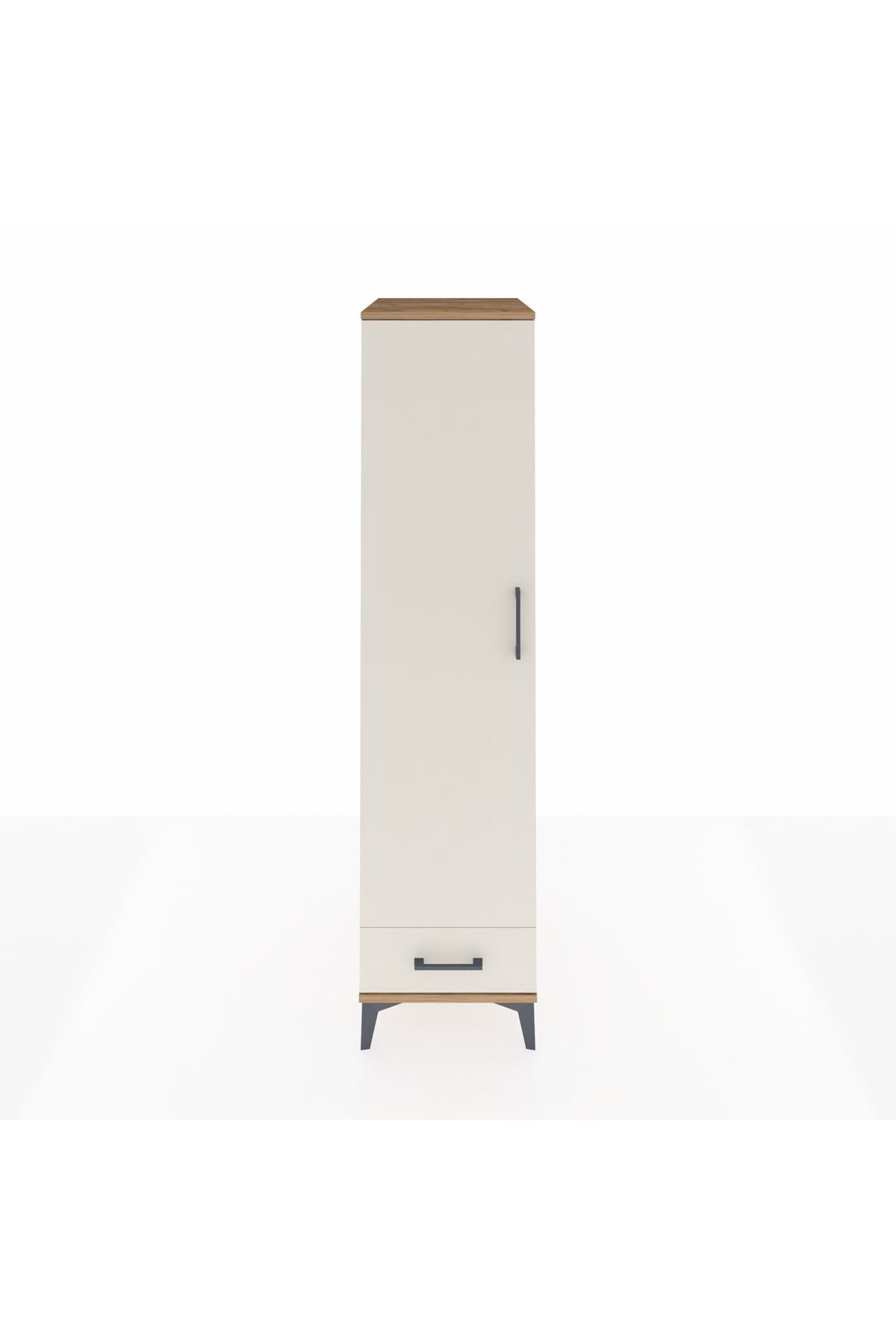Kronos Dolap 4 Raflı Tek Çekmeceli Tek Kapaklı 44x59x182 - S88M008V7C