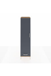 Kronos Dolap 4 Raflı Tek Çekmeceli Tek Kapaklı 44x59x182 Çam-Antrasit