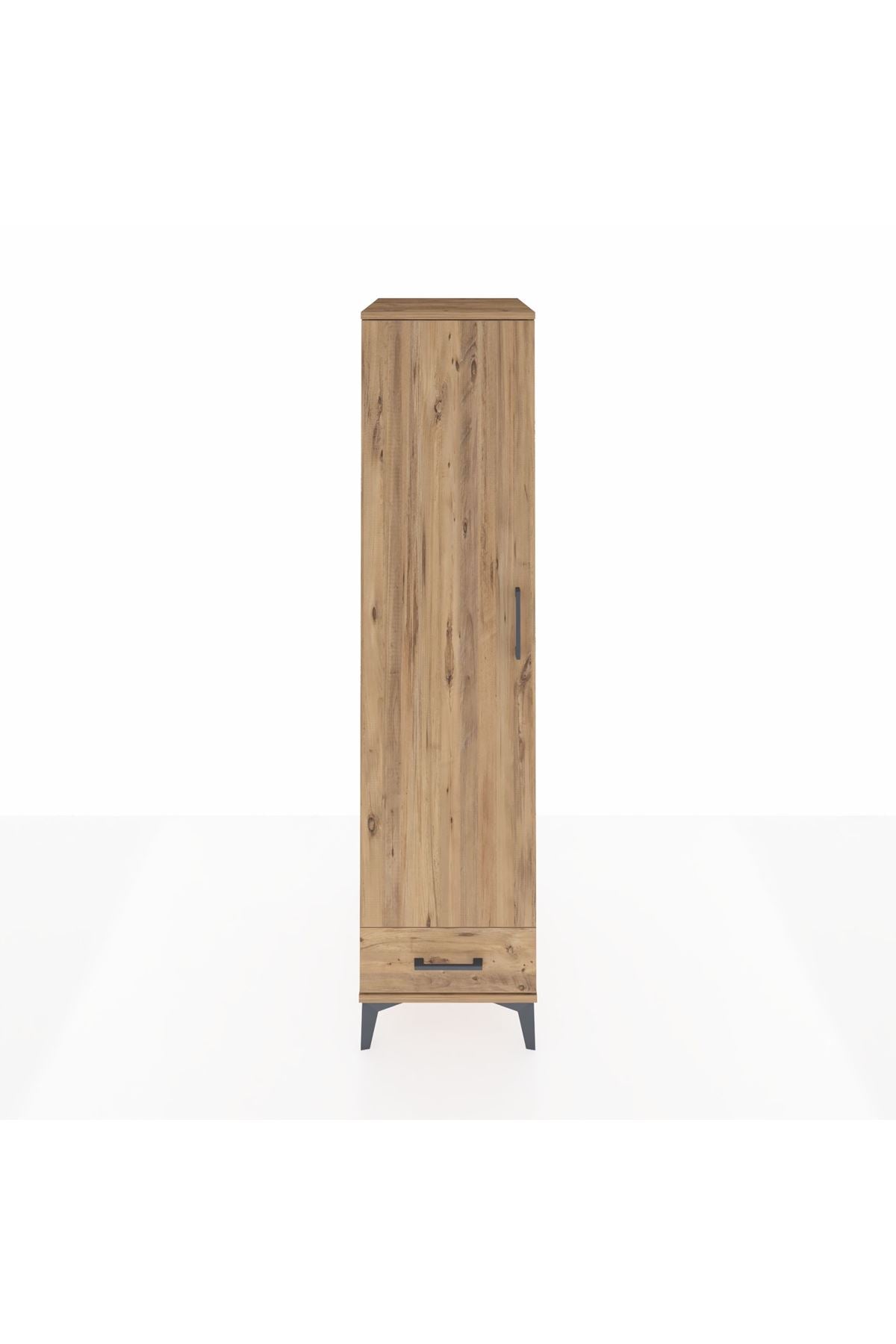 Kronos Dolap 4 Raflı Tek Çekmeceli Tek Kapaklı 44x59x182 - S88M008V9C