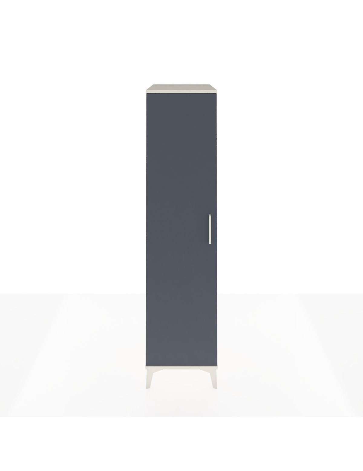 Kronos Dolap 4 Raflı Tek Kapaklı 44x59x182 Aytaşı-Antrasit