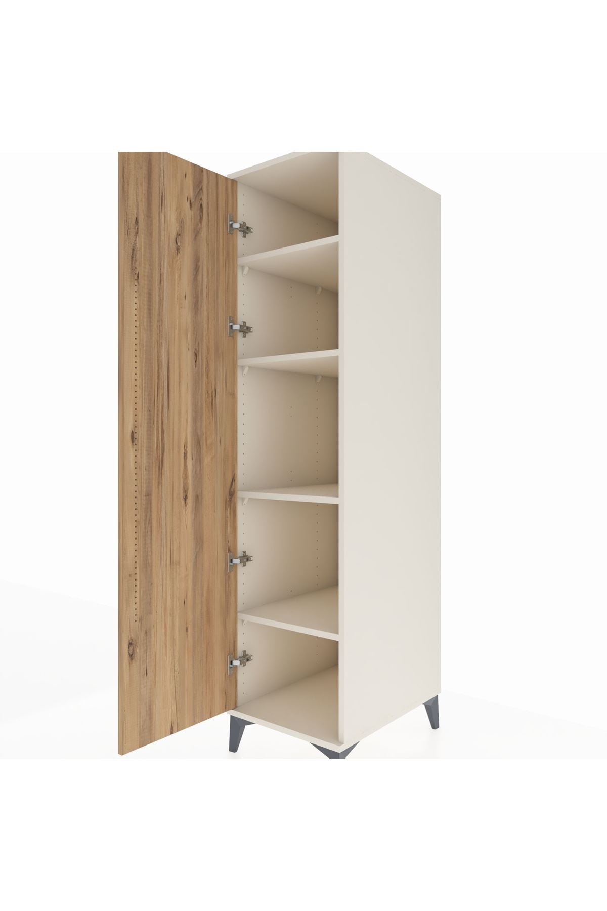 Kronos Dolap 4 Raflı Tek Kapaklı 44x59x182 - S88M009V3C