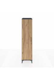 Kronos Dolap 4 Raflı Tek Kapaklı 44x59x182 Antrasit-Çam