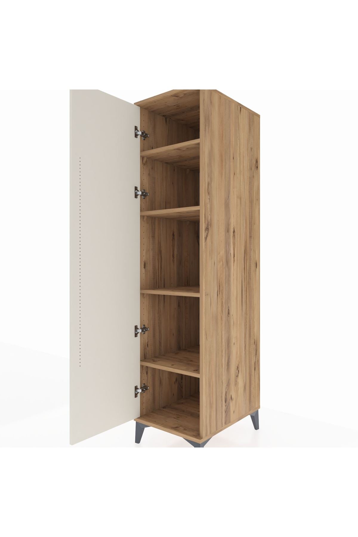 Kronos Dolap 4 Raflı Tek Kapaklı 44x59x182 - S88M009V7C