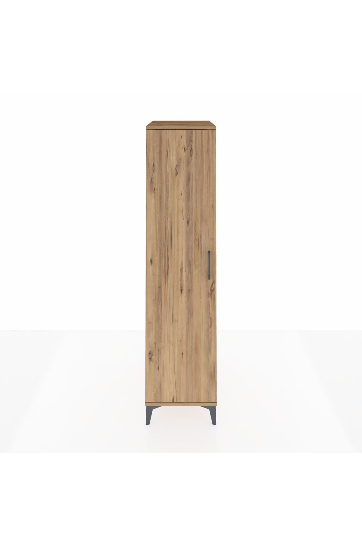 Kronos Dolap 4 Raflı Tek Kapaklı 44x59x182 Çam-Çam