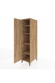 Kronos Dolap 4 Raflı Tek Kapaklı 44x59x182 Çam-Çam