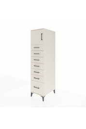 Kronos Dolap Tek Raflı 7 Çekmeceli Tek Kapaklı 44x59x182 Aytaşı-Aytaşı