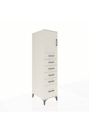 Kronos Dolap Tek Raflı 6 Çekmeceli Tek Kapaklı 44x59x182 Aytaşı-Aytaşı