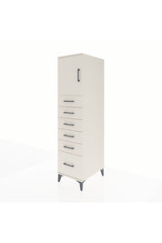 Kronos Dolap Tek Raflı 6 Çekmeceli Tek Kapaklı 44x59x182 Aytaşı-Aytaşı