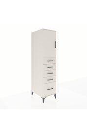 Kronos Dolap Tek Raflı 5 Çekmeceli Tek Kapaklı 44x59x182 Aytaşı-Aytaşı