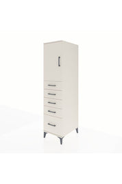 Kronos Dolap Tek Raflı 5 Çekmeceli Tek Kapaklı 44x59x182 Aytaşı-Aytaşı