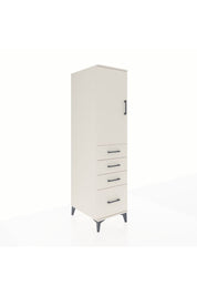 Kronos Dolap 2 Raflı 4 Çekmeceli Tek Kapaklı 44x59x182 Aytaşı-Aytaşı