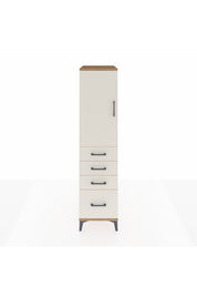 Kronos Dolap 2 Raflı 4 Çekmeceli Tek Kapaklı 44x59x182 - S88M013V7C