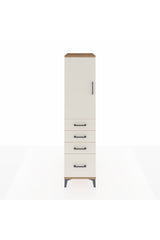 Kronos Dolap 2 Raflı 4 Çekmeceli Tek Kapaklı 44x59x182