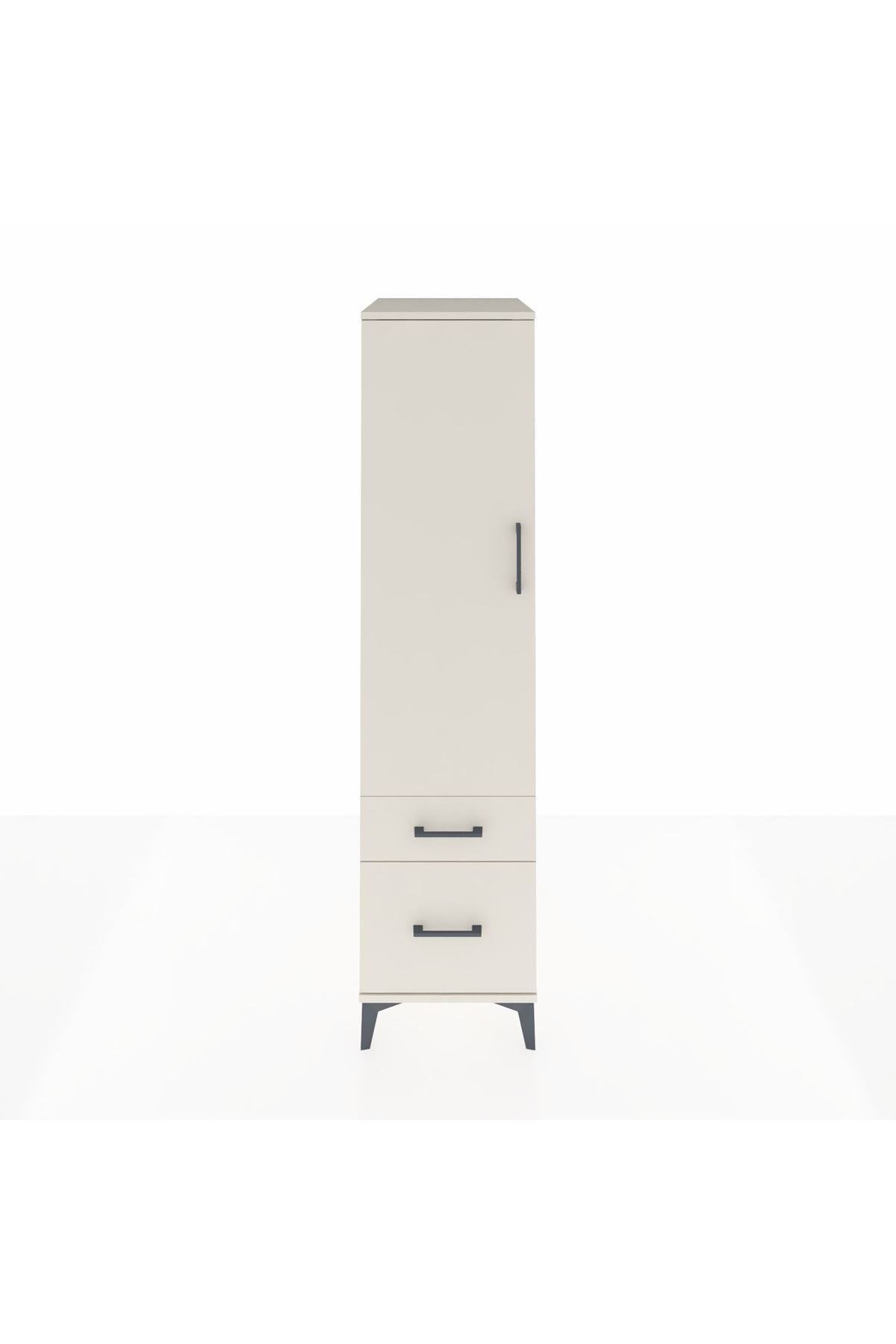 Kronos Dolap 4 Raflı 2 Çekmeceli Tek Kapaklı 44x59x182 - S88M015V1C