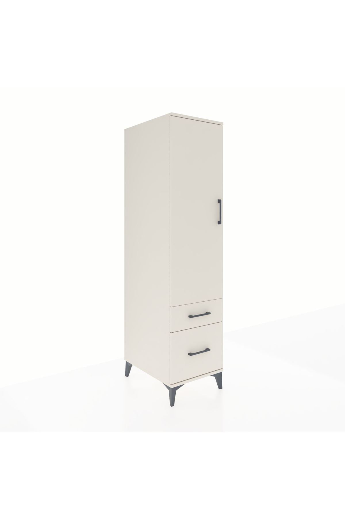 Kronos Dolap 4 Raflı 2 Çekmeceli Tek Kapaklı 44x59x182 - S88M015V1C