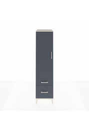 Kronos Dolap 4 Raflı 2 Çekmeceli Tek Kapaklı 44x59x182 Aytaşı-Antrasit