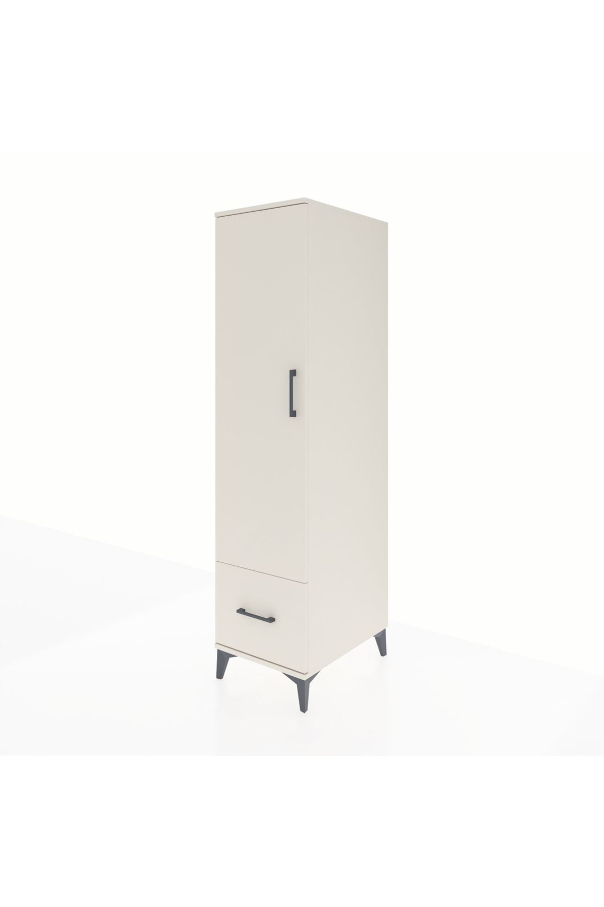 Kronos Dolap 4 Raflı Tek Çekmeceli Tek Kapaklı 44x59x182 - S88M016V1C
